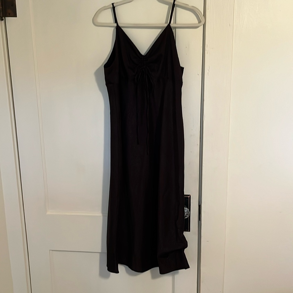 Emma & Michele black slip dress